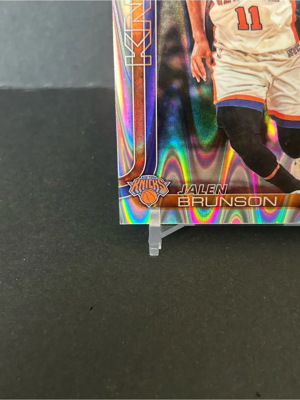 2025-26 Topps Chrome Update Jalen Brunson #20 RayWave Refractor New York Knicks